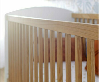 Mini-Babyzimmer Bonheur Wei und Holz Farbe