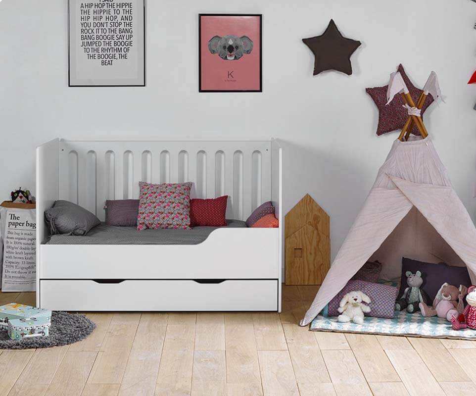 Mitwachsendes Babybett Plume Fur Babyzimmer