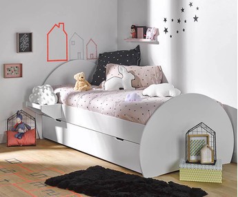 Kinderbett Lune Fur Kinderzimmer Kinderbett Mit Zusatzbett