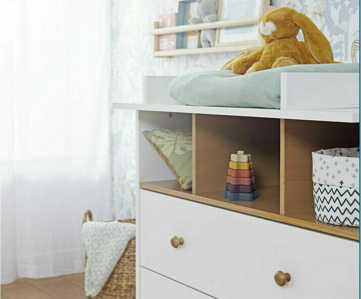 Mini-Babyzimmer Bonheur Grau