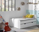 Paket mitwachsendes Kinderbett Pitchoune mit Schublade und Matratze