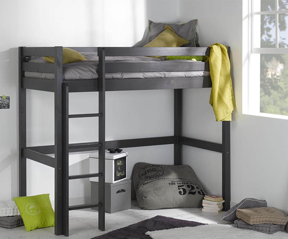 Kinder Hochbett Tanguy Aus Massivholz Mit Matratze Kinder Hochbett Tanguy Aus Massivholz Mit Matratze