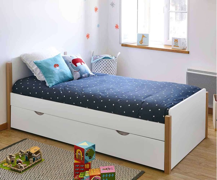 Paket Kinderbett Rêve Aus Massivholz Mit Lattenrost Mit