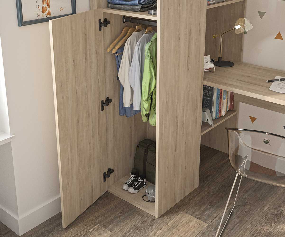 Paket Kinder Hochbett Noa Mit Matratze Für Kinderzimmer