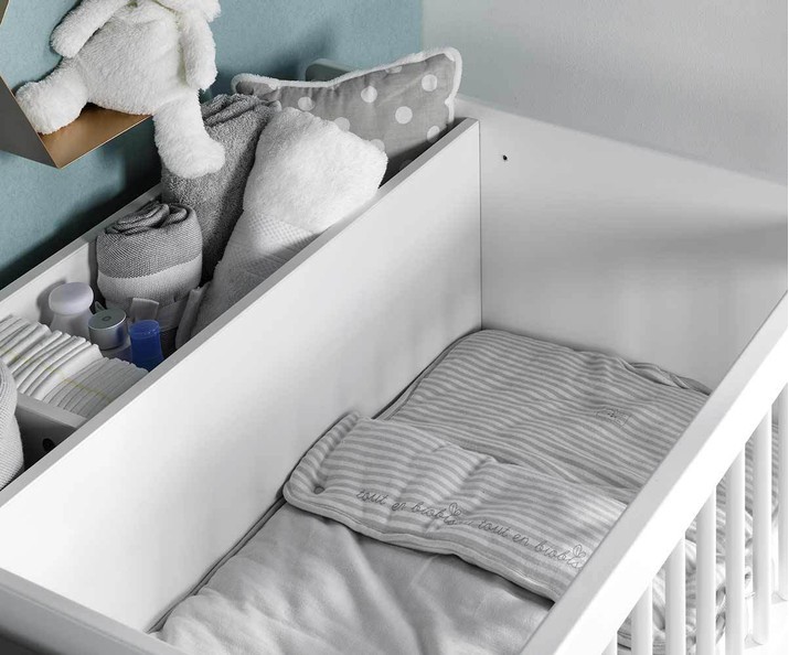 Mitwachsendes Kombi-Bett Lutin mit Babywiege - Details