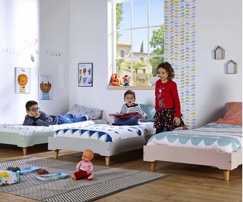 Kinderbett Aix mit Füßen - Ambient mit 3 Betten